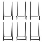 6 Pcs Iron Display Stand Tabletop Picture Holder Gallery Black Art Easel
