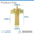 Replacement Andersen Hinged Door Lock Actuator 2579542 2 Pack  Gold