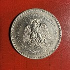 Uncirculated 1922 Mexico Un Peso Silver Coin