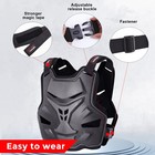 Black Motorcycle Chest Armor Lightweight Adult Men Motocross Chest Protector