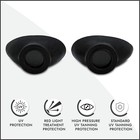 Super Sunnies Slim Flex Uv Eye Protection  Tanning Bed Goggles Eyeshields Black
