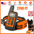 2700ft Remote Dog Shock Training Collar Rechargeable Waterproof Pet Trainer