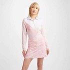 G fore Multi V Tech Jersey Polo Top Size Xs S M L Long Sleeve Pink Womens Golf