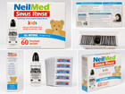 Neilmed Pediatric Sinus Rinse Kit Kids 60 Premixed Saline Packets