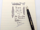 Conway Stewart 58 Burgundy Hatched Fountain Pen Pencil Box Papers 14ct Duro Nib