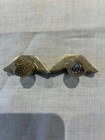 Full Set 13 Pairs Solid Brass Stair Rod Brackets W Brass Acorn Trims