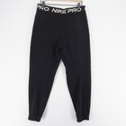 Nike Pro Fleece Joggers Girls Xl Black Dri Fit French Terry Elastic Waistband