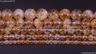 Aaa Natural Golden Citrine Gemstone Round Loose Beads 4mm 6mm 8mm 10mm 12mm 15 
