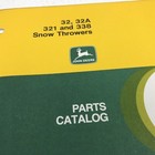 Genuine John Deere 32 32a 321 338 Snow Throwers Part Catalog Pc-1009 Dealer 1982