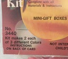 Vintage Walco Christmas Ornament Kit Mini Gifts Push Pin Sequins Bead Craft 3440