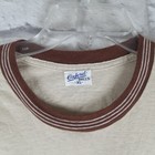 Vintage Oxford Mills Mens Xl Pajamas Shirt   Cuffed Pants Beige Tan 100  Cotton