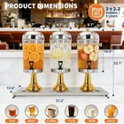 2 2-6 6 Gallon Commercial Stainless Steel Beverage Dispenser For Juice Service