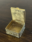 Vintage Micro Mosaic Floral Pattern Pill Trinket Box Italy