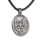 Celtic Knot Wolf Pewter Pendant With Leather Handmade Necklace Instinct Jewelry