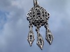 Vintage Pewter Norway Pendant Necklace Scandinavian  Design Viking