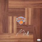 Mikal Bridges Signed Floorboard W  Jsa Coa  at63439 Ny New York Knicks
