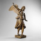 Antique 17th Century Baroque Carved Wood Angel Archangel Raphael