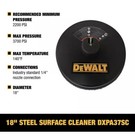 Dewalt Dxpw37sc 18  Pressure 3700 Psi Steel Deck Surface Cleaner Quick Connect