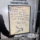 Bob Dylan Framed Picture W  Song Lyrics Facsimile   Repro Of Bob Dylan Autograph