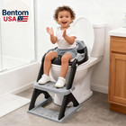 Potty Training Seat With Step Stool Ladder  Toddler Toilet Seat For Boys Girls 