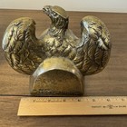 Vintage Colonial Virginia Hamilton Cast Brass 1776 Eagle Bookends