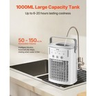 Portable Air Conditioner 4-in-1 Evaporative Air Cooler   Remote Control 3 Speeds