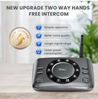 Wuloo Wireless Intercom System 4-pack Hands-free Full Duplex 5280 Ft Range