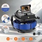 4 3  30m Sewer Pipe Inspection Camera 23mm Drain Pipeline Meter Counter 32gb Hd