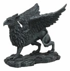 Gothic Stoic Royal Winged Griffin Gargoyle Statue 5 5  Long Gryphon Figurine