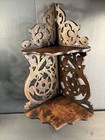 Antique Wooden Corner Shelf oak Wood fretwork wall Shelf england C 1900 bracket