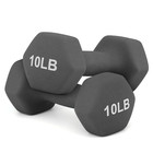 Pair Neoprene Coated Non-slip Easy Grip Workout Dumbbell Home Fitness Exercise