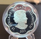 Canada 2017 15  Lunar Year Of The Rooster Lotus Silver Coin