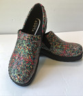 Klogs Naples Women s 9m Multi-color Floral Splatter Nursing Professional Clogs