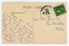 Vintage Postcard Holidays Christmas Poinsettias Embossed Posted Stamp 1914