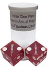 Genuine Stratosphere Las Vegas Casino Dice Pair Red Frosted Matching  s