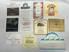 Collection Of Original Vintage Wine Labels