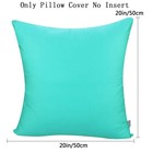 Cotton Comfortable Solid Decorative Throw Pillow Case Square Cushion Cover Pi   