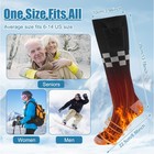 Washable Men Women Electric Heated Socks Winter Foot Warmer Rechargeable Battery