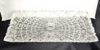 Vintage Bohemia Czech Crystal Vanity serv Tray Queen s Lace Patt  13 l