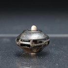 Antique Meiji Antique Japanese Ojime Bead Paulownia Pattern Copper