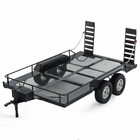 1 10 Dual Axle Metal Truck Trailer For Rc Crawler Scx10 90046 Trx4 X6 Axi03007 