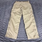 Rei Womens 4 Petite Convertible Cargo Hiking Pants Khaki Tan Nylon Belted Aq827