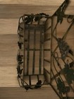 Vintage Rustic Grape   Leaf Wrought Iron  Hanging Wall Basket Planter    