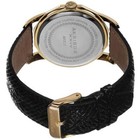 Akribos Xxiv Ak825ygb Dodecagon Shaped Bezel Goldtone Case Black Mens Watch