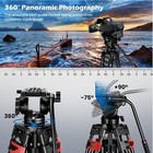 82   210cm Video Tripod Heavy Duty Tripod With 360   Fluid Head  Aluminum Tall Tr