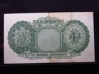 Bahamas 4 Shillings Nd 1953 P13 P13 6011i0 Government Elizabeth Ii Bank Money