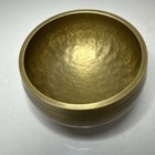 3    Tibetan Singing Bowl Solid Brass Hand Hammered For Yoga And Meditation Patina