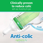 Baby Bottle Anti Colic Narrow Glass Level 1 Slow Flow Nipple Bpa Free
