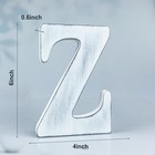 Woodounai 6 Inch Rustic White Wood Letters Unfinished For Wall Z 