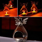 2x Angel Glass Vases Clear Flower Plant Terrarium Container Hanging Vase Wedding